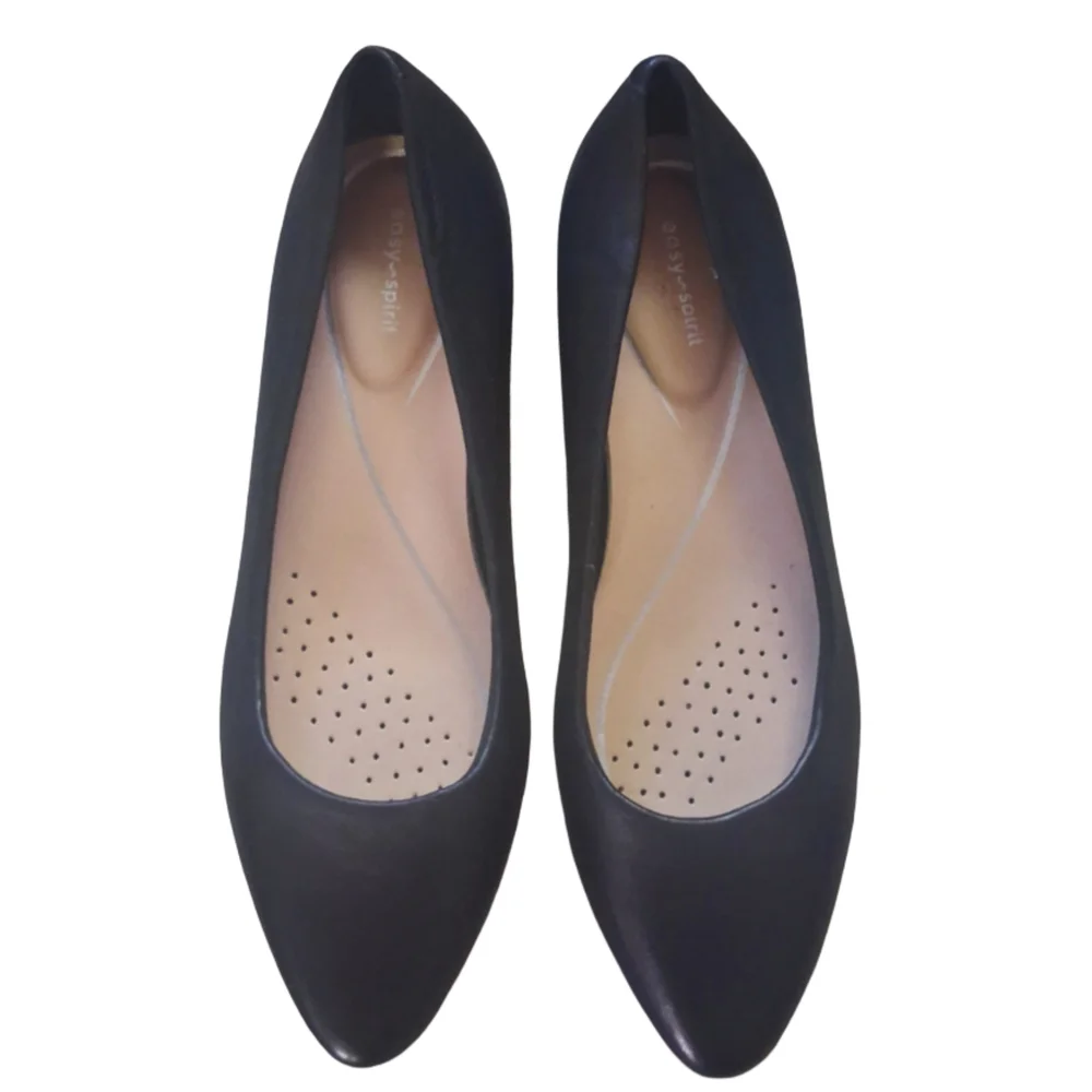 Easy Spirit Women's Caldise Black Low Heel Pumps Sz 5.5